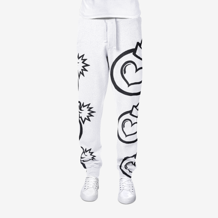 LUVBOMB TRACK PANT PHASE2 - WHITE